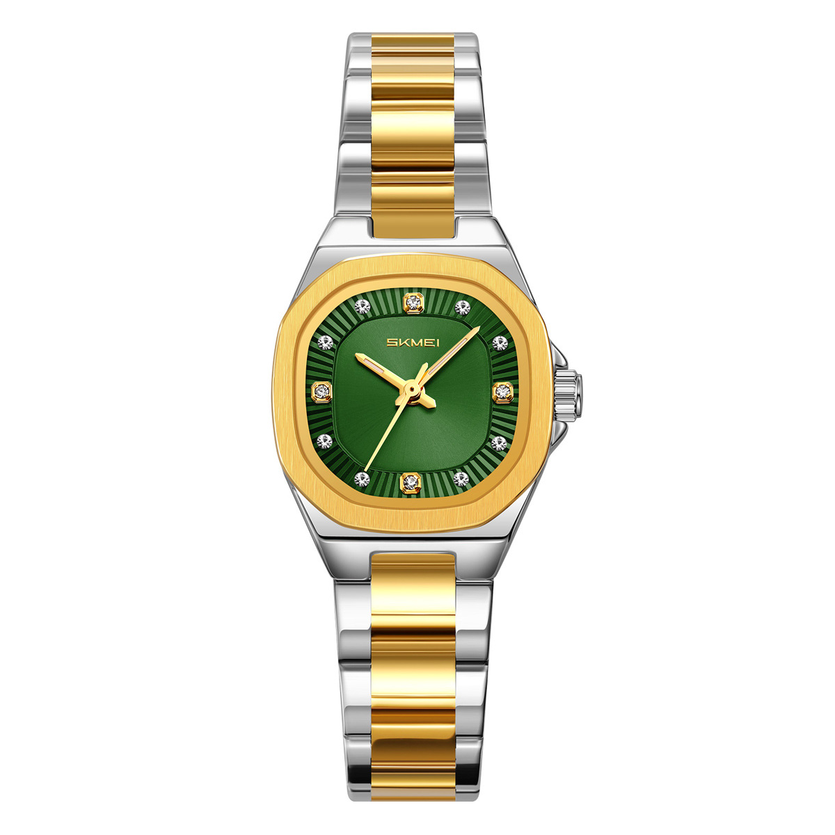 Momento de acero ligero de lujo para mujeres relojes de cuarzo diamantes impermeables relojes de negocios comercio exterior al por mayor regalos fábrica personalizada
