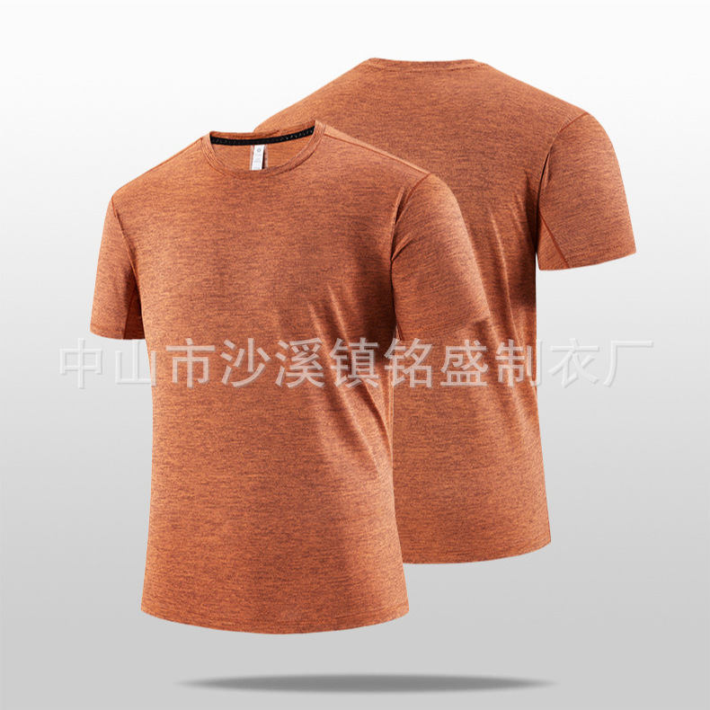 2025 Summer New Short-Sleeved Fitness Clothing Men's Quick-Drying Running Sports T-Shirt Men's Camouflage Half-Sleeved Training Clothes