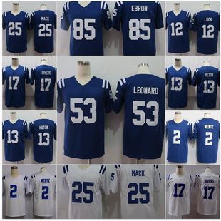 Colts Retro Embroidered Football Jersey Jersey Jersey Legendary Second Generation Fans Elite T-shirt Men's Game Training Clothes
