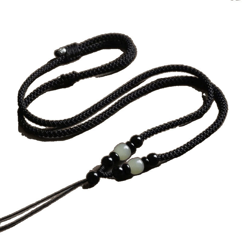 Высококачественный подвесной ремешок, нефритовый кулон, нефритовый кулон, подвесное ожерелье на шею, веревка, нефритовая веревка ручной работы для мужчин и женщин, подвесная веревка