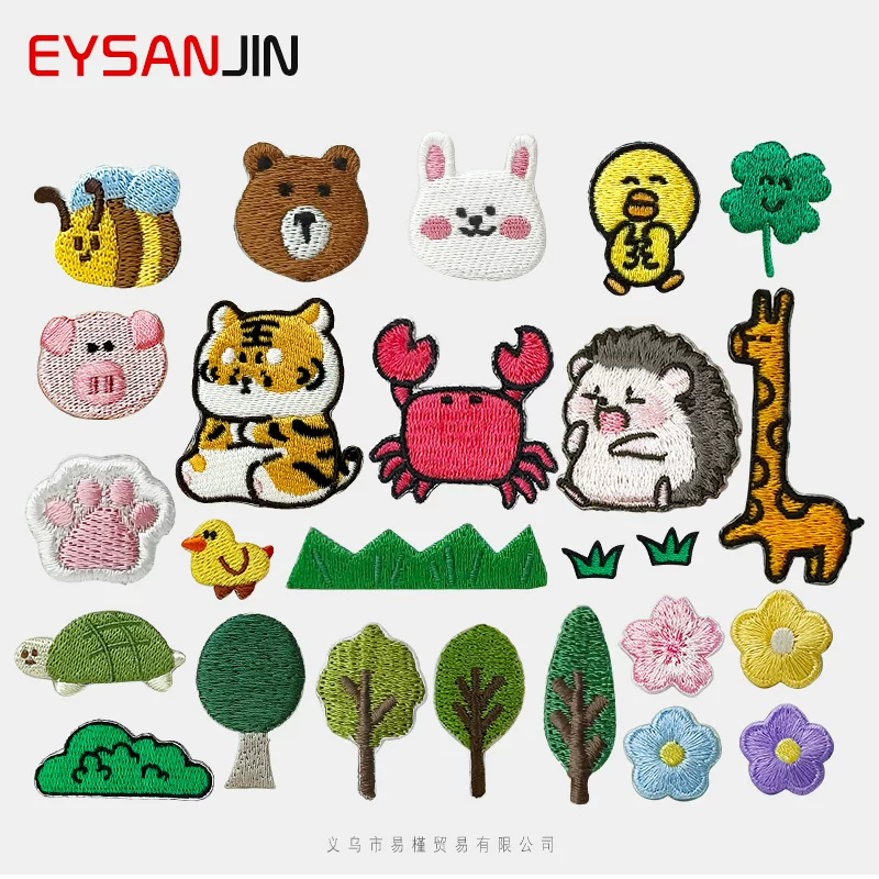 (Wholesale), cartoon cute accessory, with embroidery, DIY