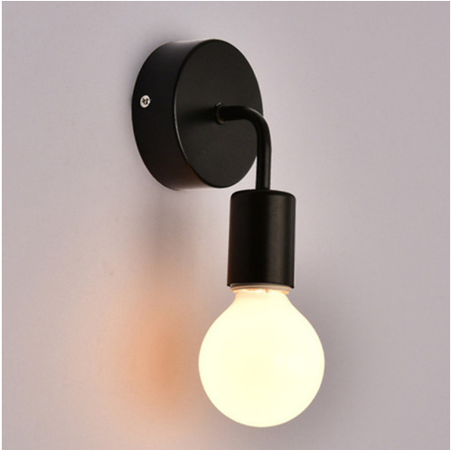 Moderna lámpara de pared de hierro minimalista dormitorio nórdico lámpara de pared creativa sala de estar lámpara de pared iluminación pasillo lámpara