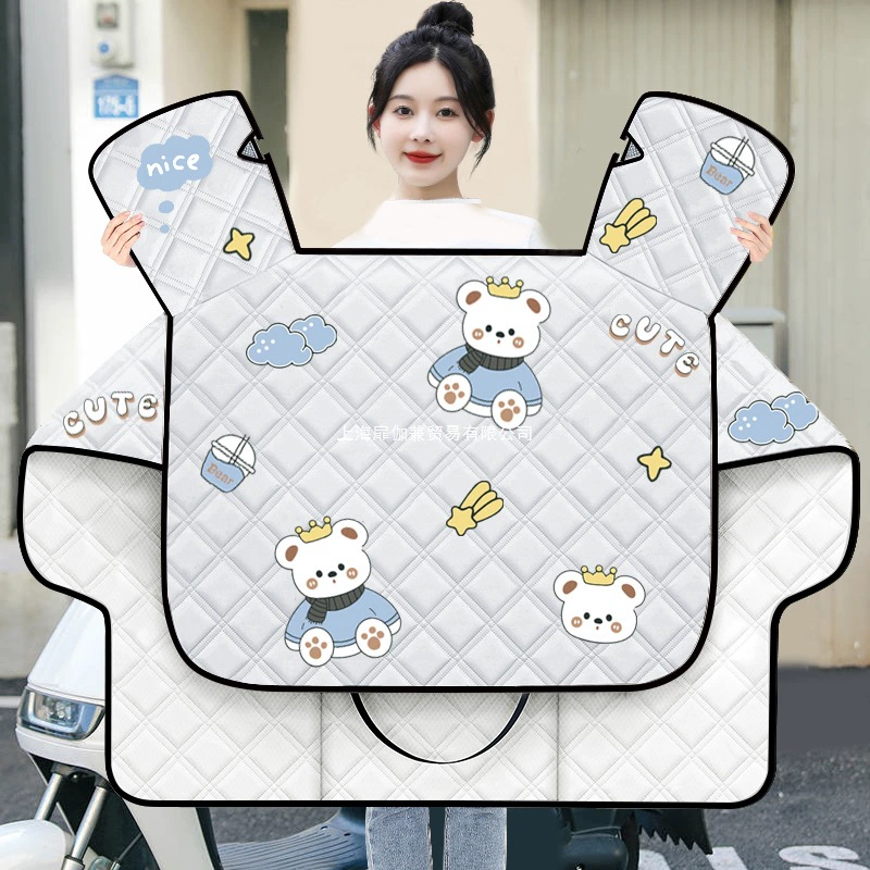 Чехол на лобовое стекло электромобиля, летний солнцезащитный козырек, тонкий водонепроницаемый солнцезащитный козырек для электрического мотоцикла, ветрозащитный для весны и осени.