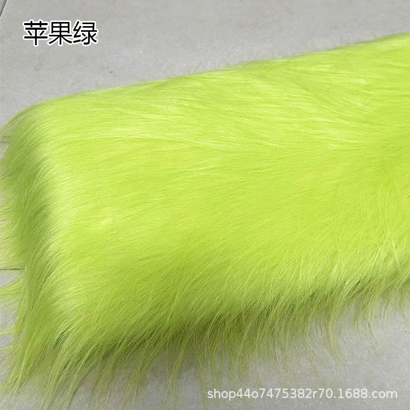 12 ''plush tela DIY caída de piel artificial de piel simulación de piel muñeca pelo bestia traje de piel larga tela de piel