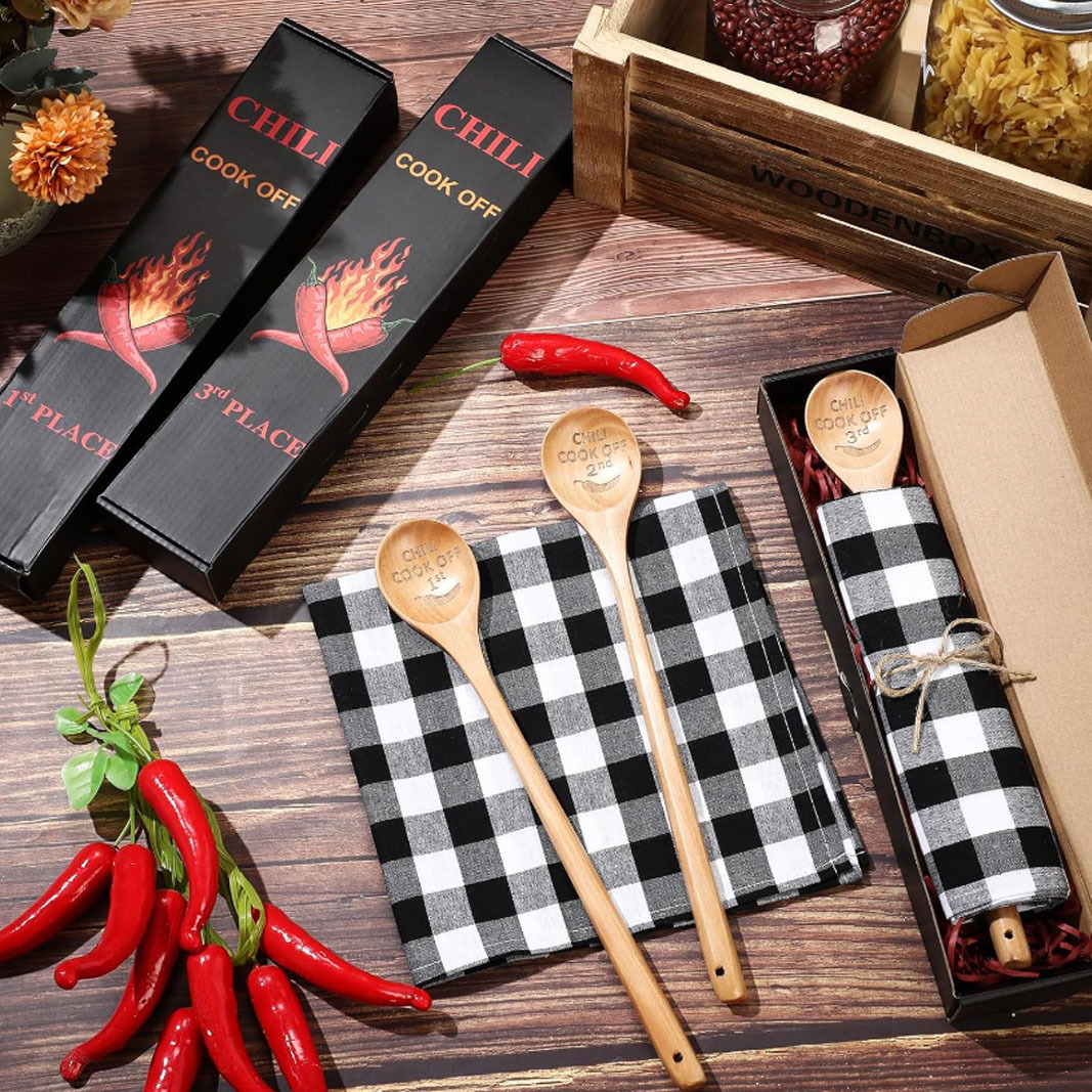 Mango largo cuchara mezcladora creativa cuchara japonesa de madera cocina necesidades diarias Amazon olla caliente cuchara letras al por mayor