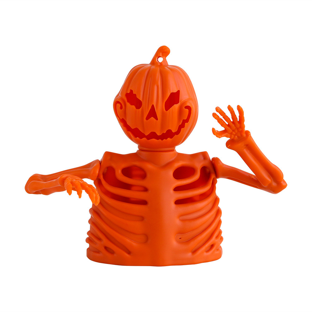 Transfronterizo nuevo Halloween iluminante fantasma candelabro fantasma fiesta decoración decoración calabaza lámpara esqueleto