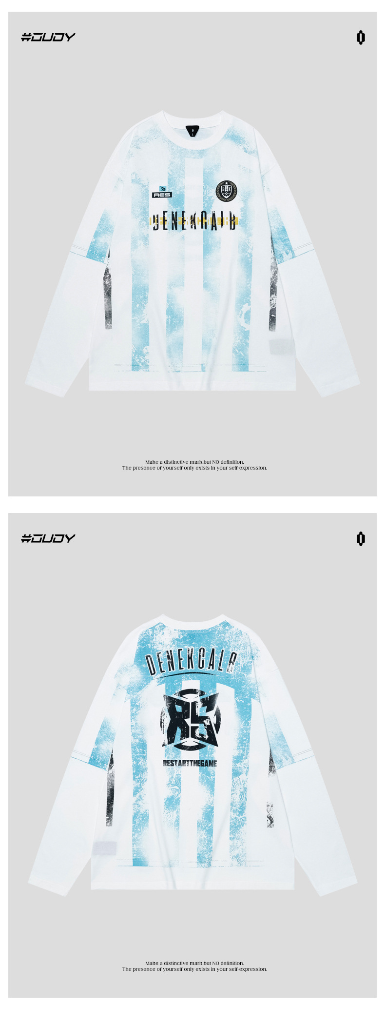 Men's Clothing Autumn and Winter Jersey Retro Printed Long Sleeve T shirt Hand Brushed Silk Screen Printed Trendy Top_voghion.com