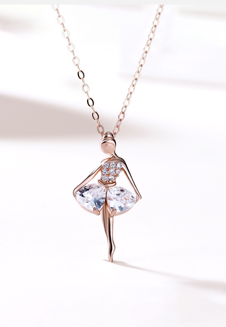 10g Weight Rhinestones Inlay Material Pendant Necklace Classification 925 sterling silver Chain Material 1 Piece Quantity Daily Occasion 925 Sterling Silver Material Solid Color Pattern Women's Gender Inlay Design Simple Style Style 925 Sterling Silver Rhinestones Inlay Solid Color Pendant Necklace
