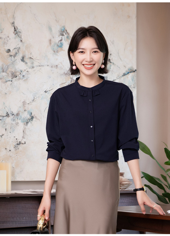 女士衬衣2025春秋新款广东普宁棉麻衬衫女高端小个子减龄洋气上衣|undefined