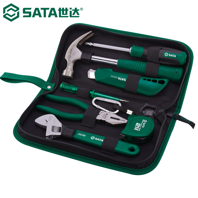 世达06001工具组套基本维修工具套装家用电工工具包组合7件套