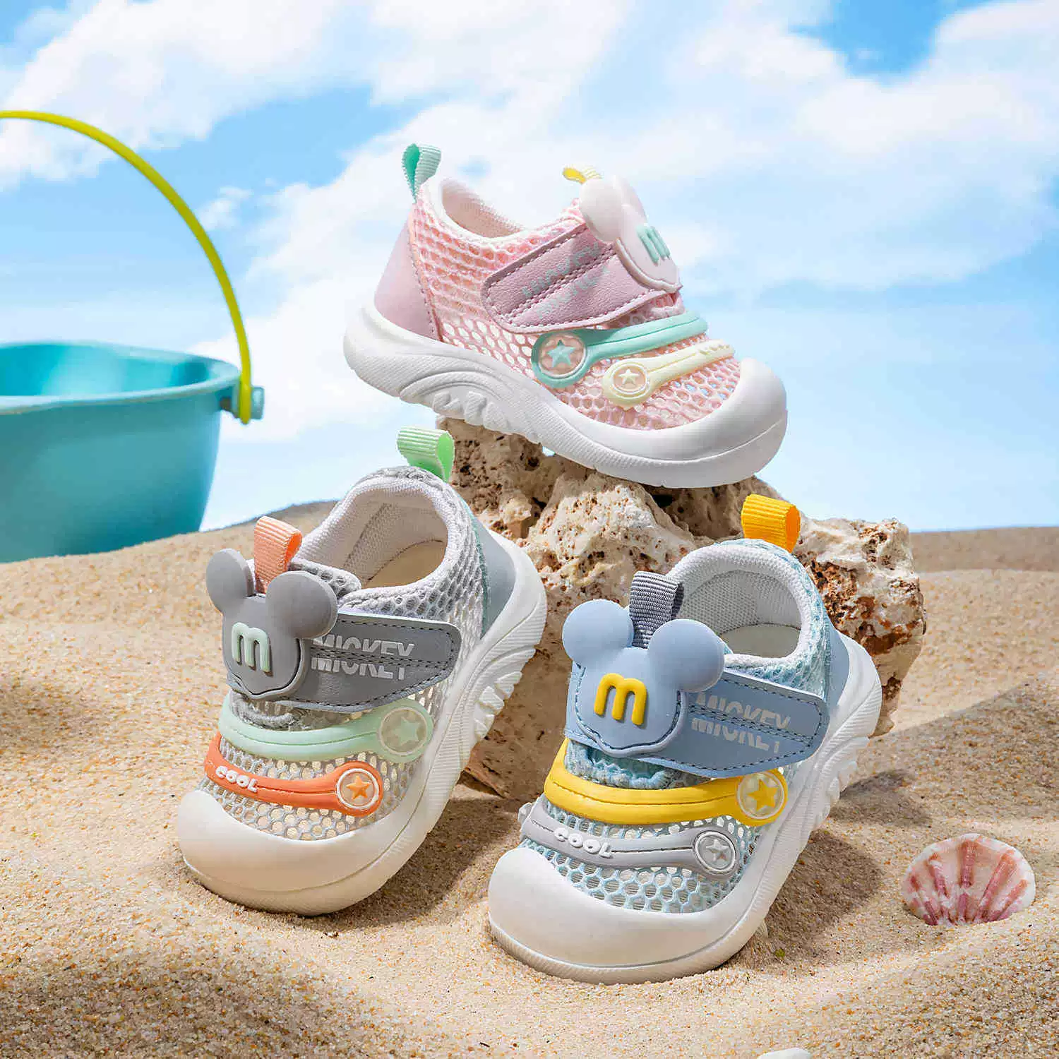 2025 весна и лето новые детские кроссовки детская обувь весна и лето сетка для детей дышащая детская обувь для мальчиков