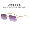 Decorations, retro sunglasses suitable for men and women, metal glasses