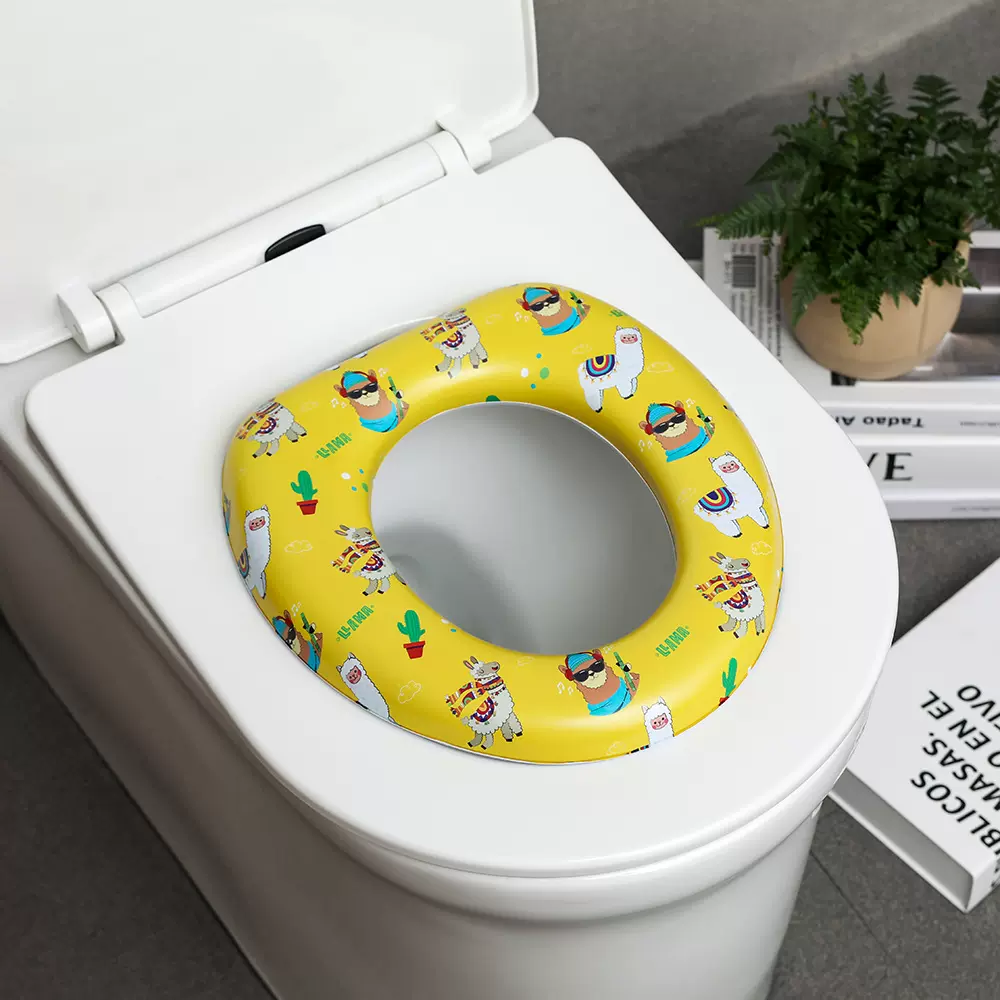 工厂直销外贸热销 无柄座便器 PP+海绵+PVC 儿童软垫马桶坐便器