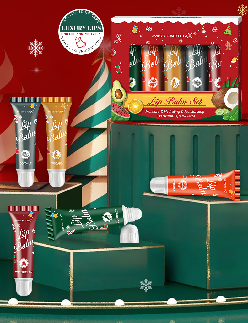 Fruit-Flavored Lip Balm Set 2