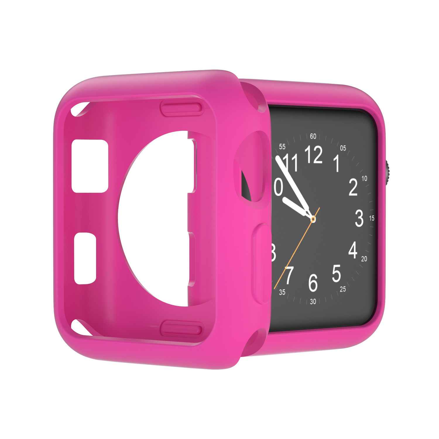 Adecuado para Apple Watch caso applewatch reloj TPU medio paquete cubierta protectora caramelo Shell en stock