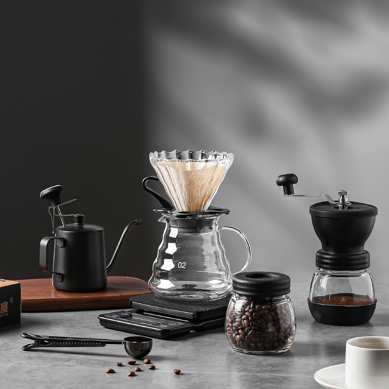 Suministro transfronterizo Juego de cafetera Yunduo Filtro de café con orejas colgantes Taza de filtro de extracción Olla para compartir café hecha a mano