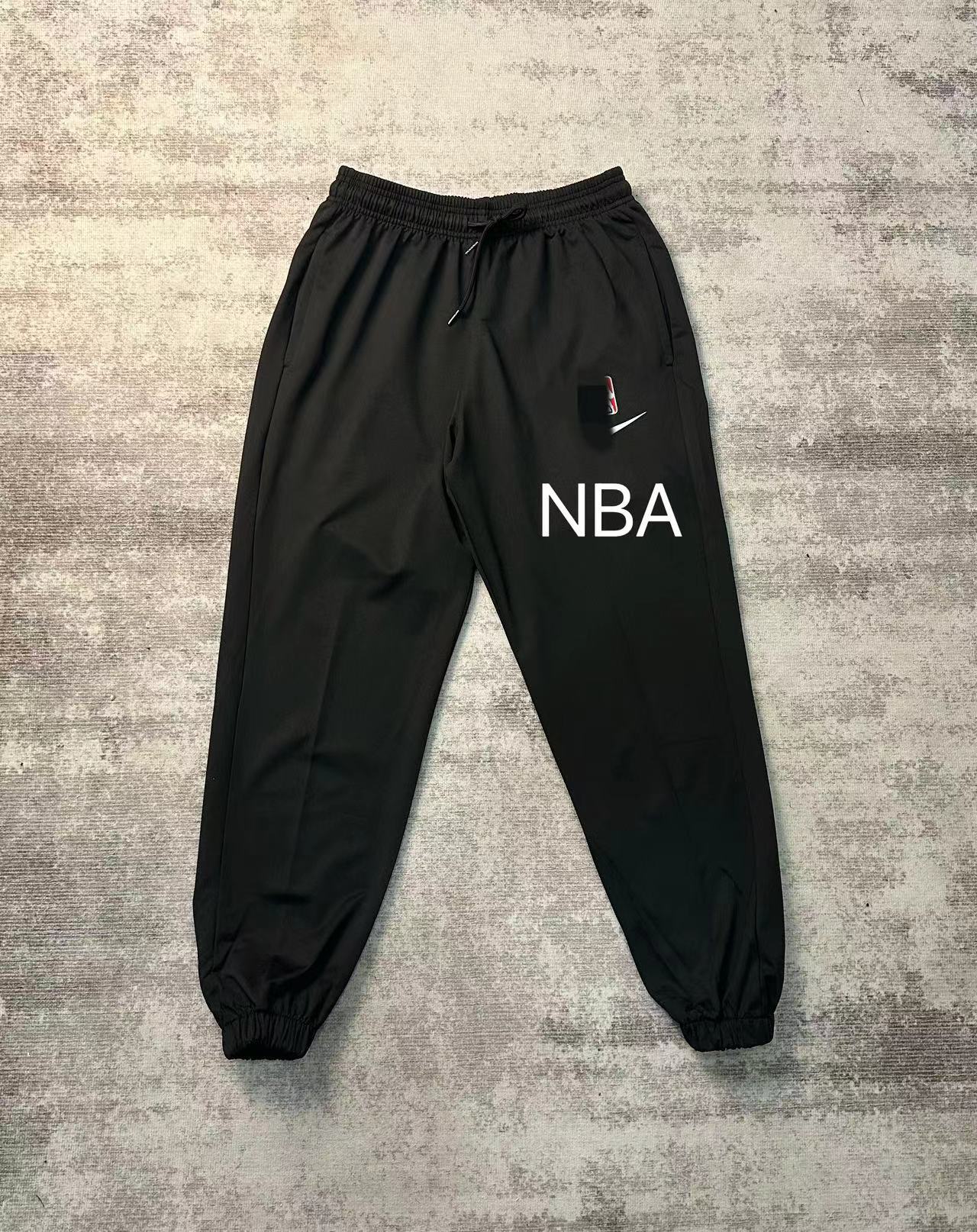 블랙 NBA 폴리 에스테르 바지 (핫 프레스)