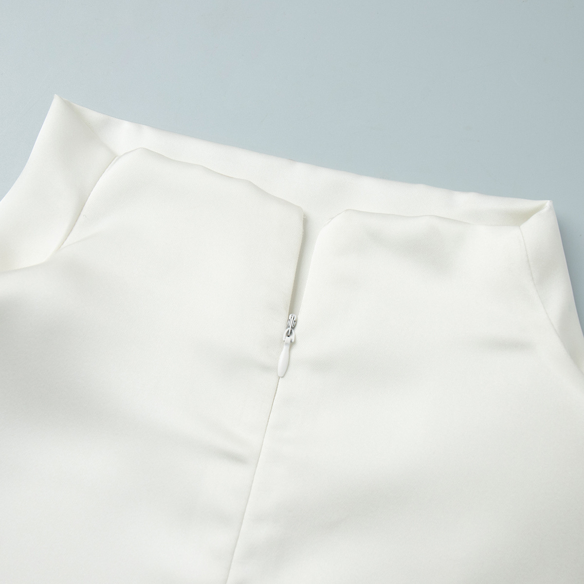 Ärmelloses Satin-top Mit Rollkragen Und Spitzenbesatz Für Damen_voghion.com