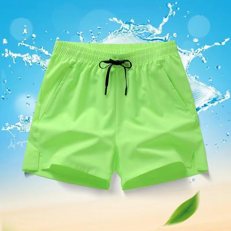 Summer Three-point Pants Men's Split Running Shorts Men's Fitness Pants Professional Track and Field Marathon Outer Wear Loose