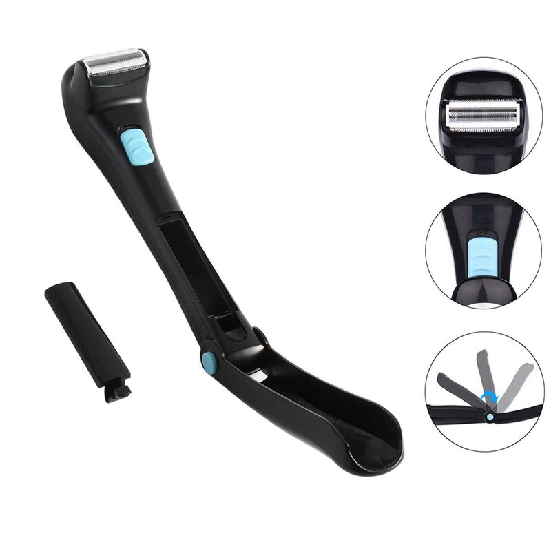 Foreign trade new electric back shaver long handle folding back shaver body shaving razor