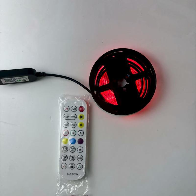 5050RGB低压电视背景灯家具氛围灯带app蓝牙按键音乐控制2.4G遥控|undefined