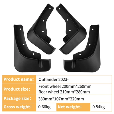 Suitable for Mitsubishi Mudguard