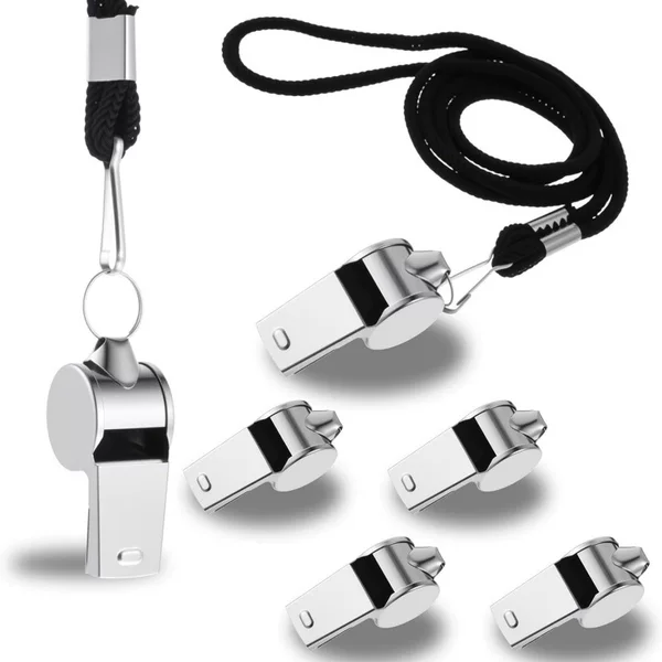 High-Quality Edge-Wrapped Whistles in Stock, Referee Competition Hanging Neck Whistles, Outdoor Survival Whistles Wholesale