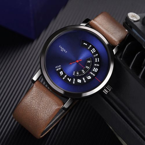 Yazole 509 cross-border fashion turntable watch men's waterproof men's quartz watch men's watch wholesale