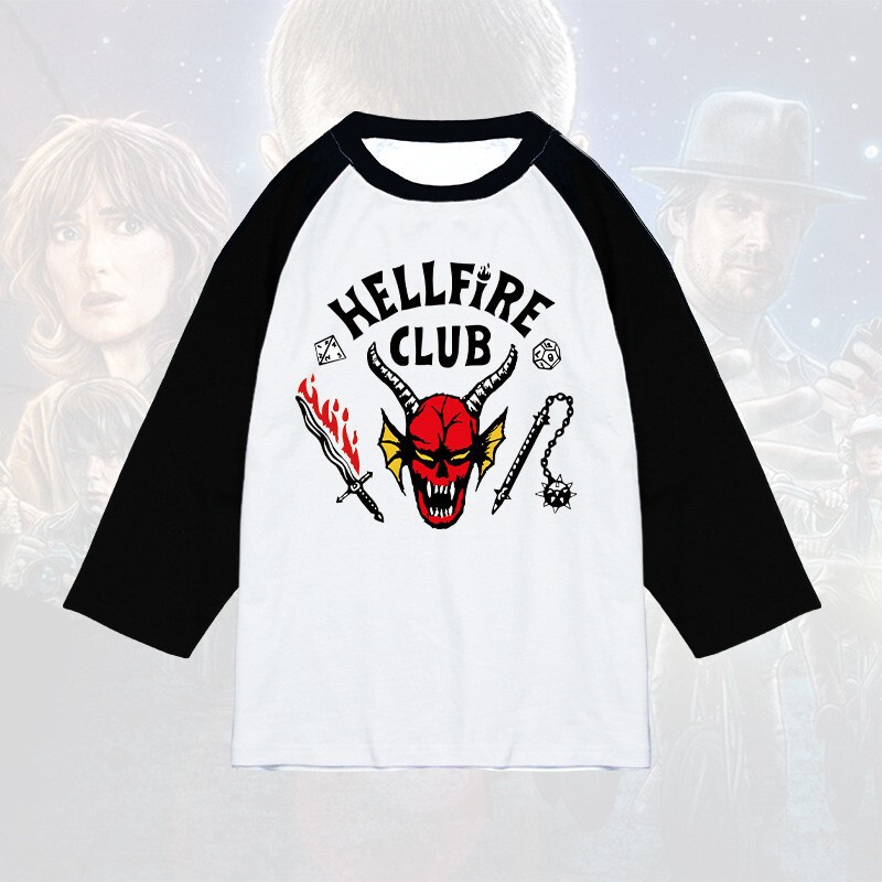 【Cross-Border European Size】American Tv Series Stranger Things 4 T-Shirt Stranger Things Short-Sleeve