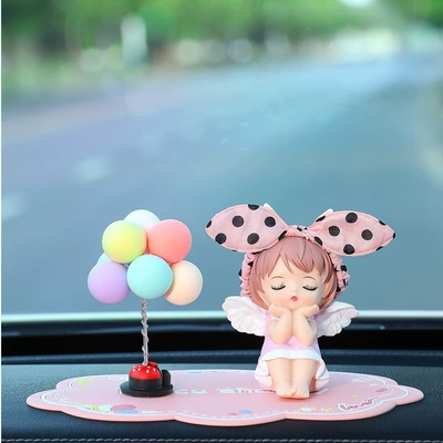 Supplies Creative Car Seasonal High-End | Car ornaments - pink-annie-single-bouquet-macaron-balloon-pink-pad