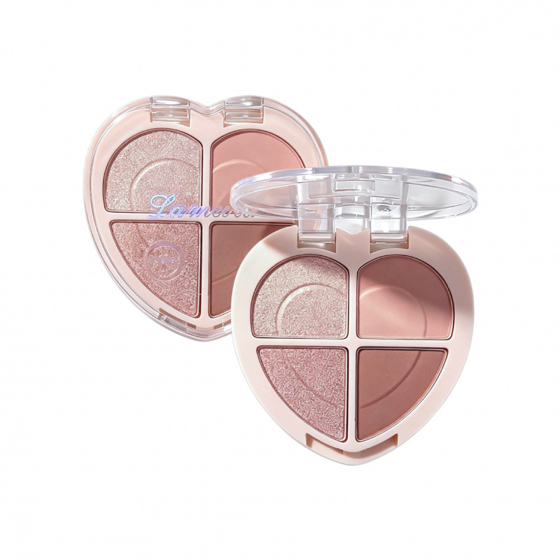 Latinoamérica coreana de cuatro colores de sombra de ojos, polvo brillante de perlas, polvo brillante fino, maquillaje diario de sombra de ojos, fiesta estudiantil