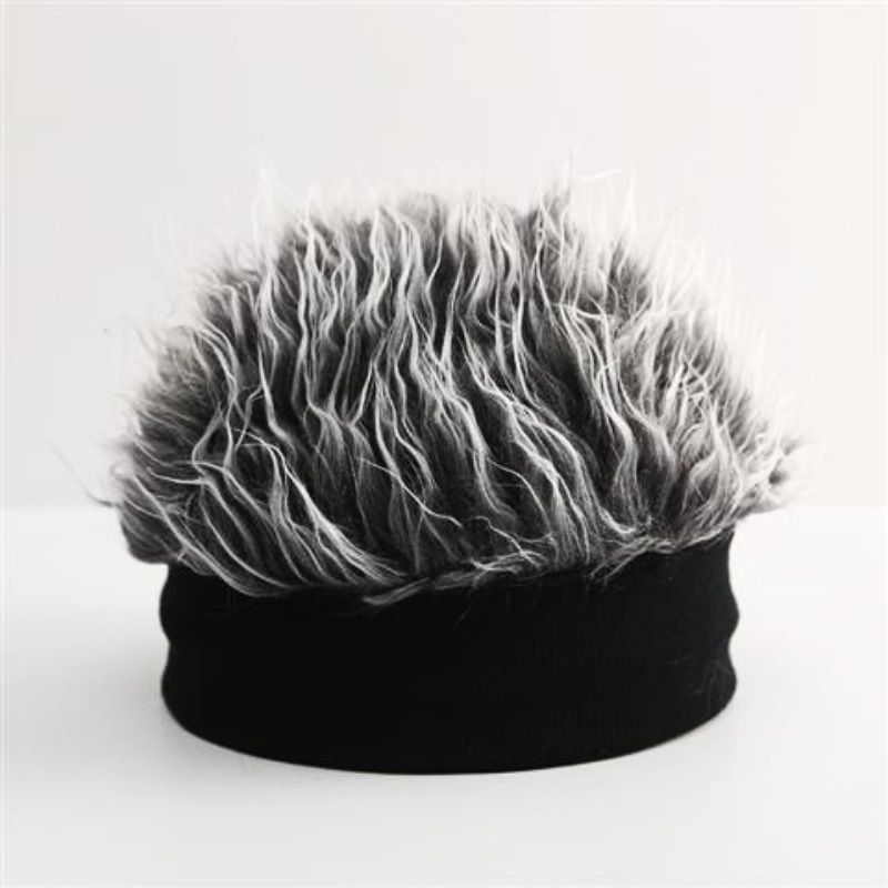 Winter Plush Hat Wig Hat Floor Hat Hip Hop Hat Men's Ins Trendy Women's Knitted Hat Fluffy Hat