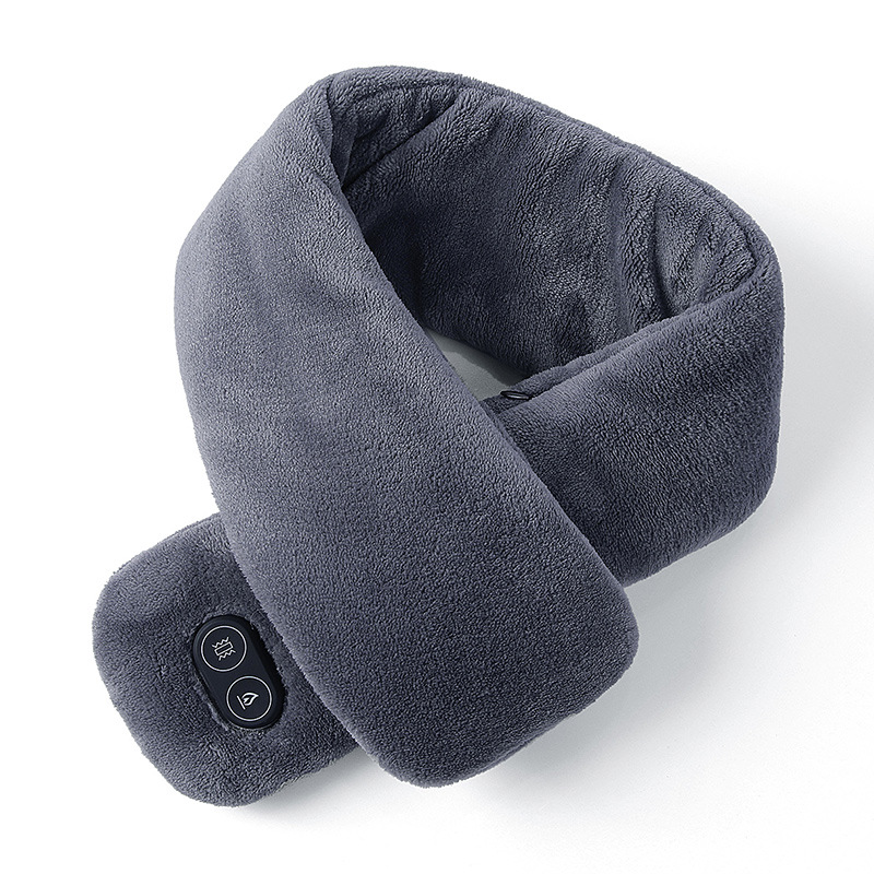 Bufanda de calentamiento inteligente Protector de cuello recargable USB Calentador de cuello Pareja Franela de invierno Caliente Compresa caliente Circunferencia de masaje