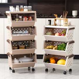 厨房蔬菜置物架塑料收纳篮水果储物篮玩具收纳筐零食收纳架客厅