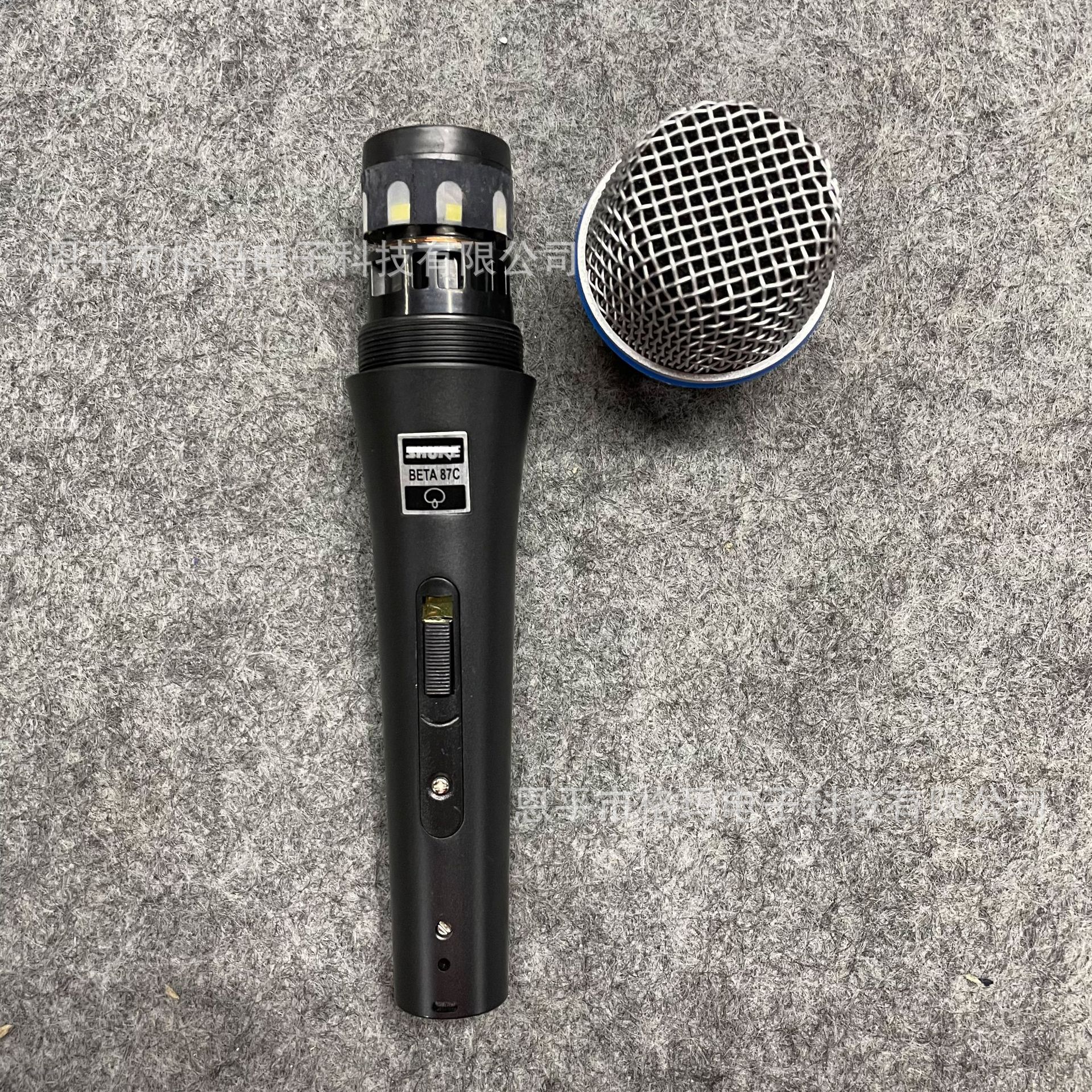 Micrófono con cable 87C para envío transfronterizo diario, micrófono profesional de karaoke para transmisión en vivo, grabación y presentaciones