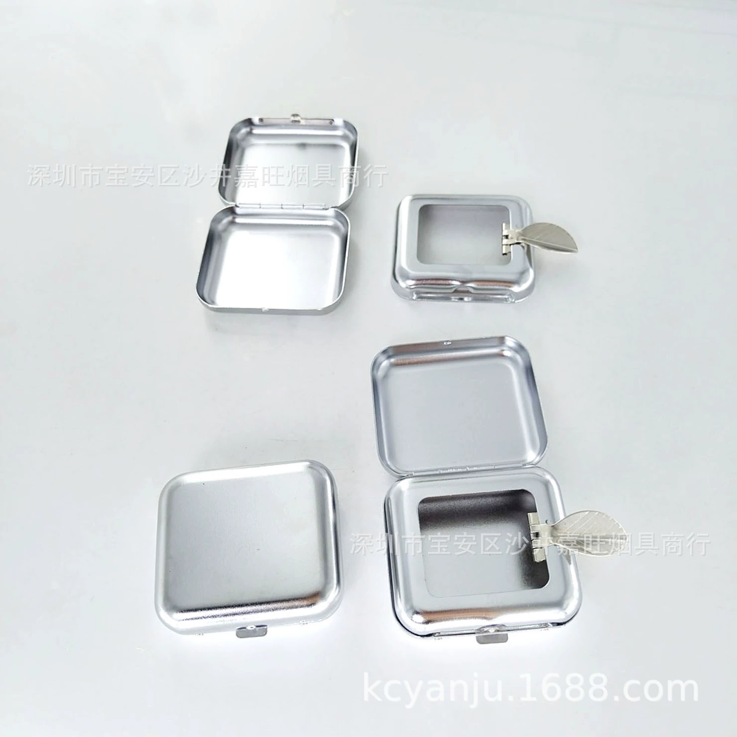 1661 Металлическая портативная карманная уличная маленькая удобная портативная пепельница Металлическая маленькая коробка для хранения