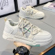 2024 men's summer niche trendy casual canvas shoes, original by teenagers, new autumn high-altitude white trendy shoes