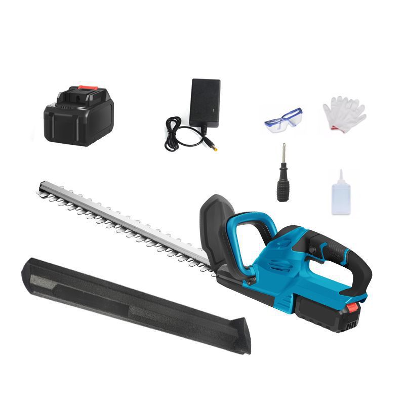 跨境外贸便携式锂电绿篱机多功能园艺园林修枝剪球形单面双面