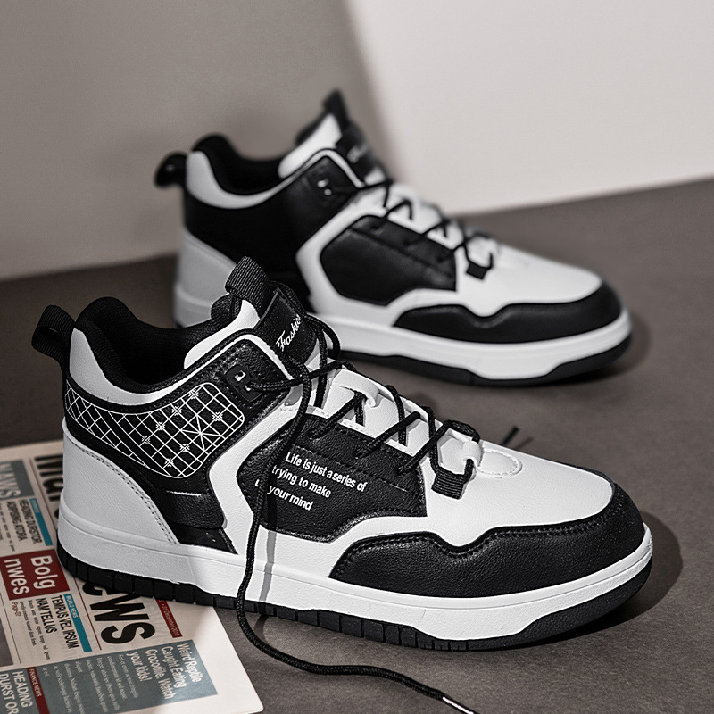 Zapatos altos para hombres 2023 nuevos zapatos de otoño e invierno para hombres zapatos casuales de invierno con forro polar para hombres