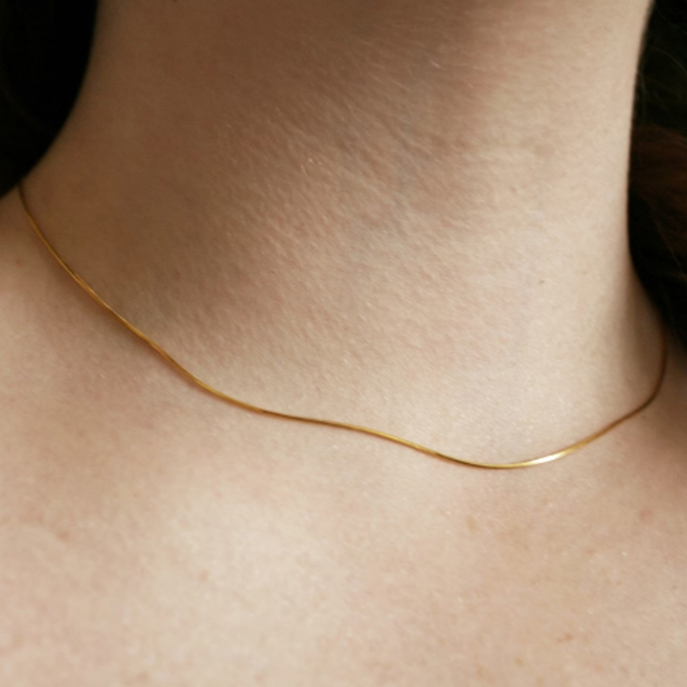 5g Weight Necklace Classification 1 Piece Quantity Daily, Date Occasion 925 Sterling Silver Material Geometric, Solid Color Pattern Women's Gender Plating Design Simple Style Style 925 Sterling Silver Plating Geometric Solid Color Necklace 2