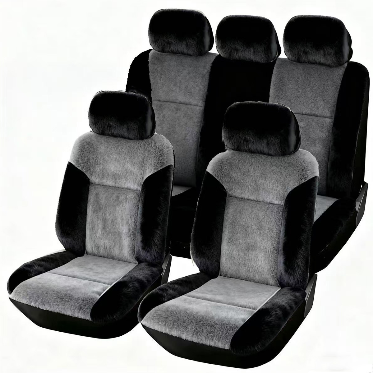 Invierno, cubierta de cojín de automóvil de terciopelo ártico, cubierta de asiento de terciopelo grueso, cubierta de asiento caliente, antideslizante y no fácil de perder cabello. image 7