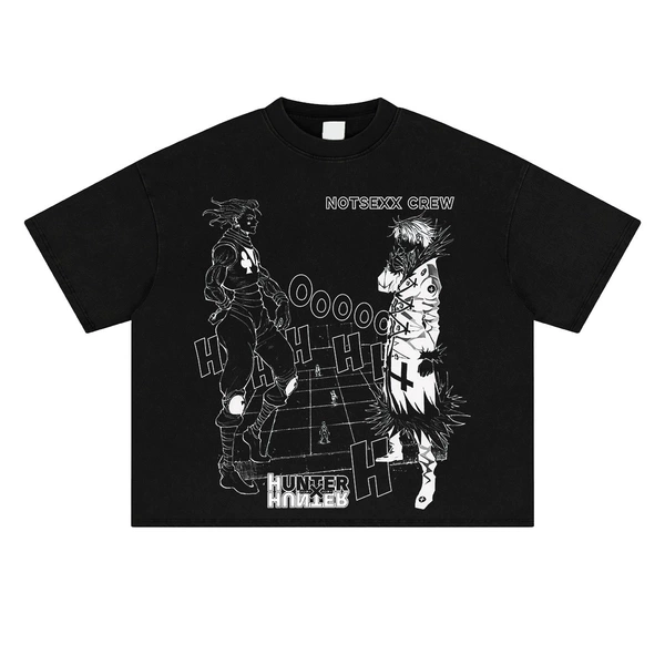 Pure black (BOXY short wide fit short sleeves)