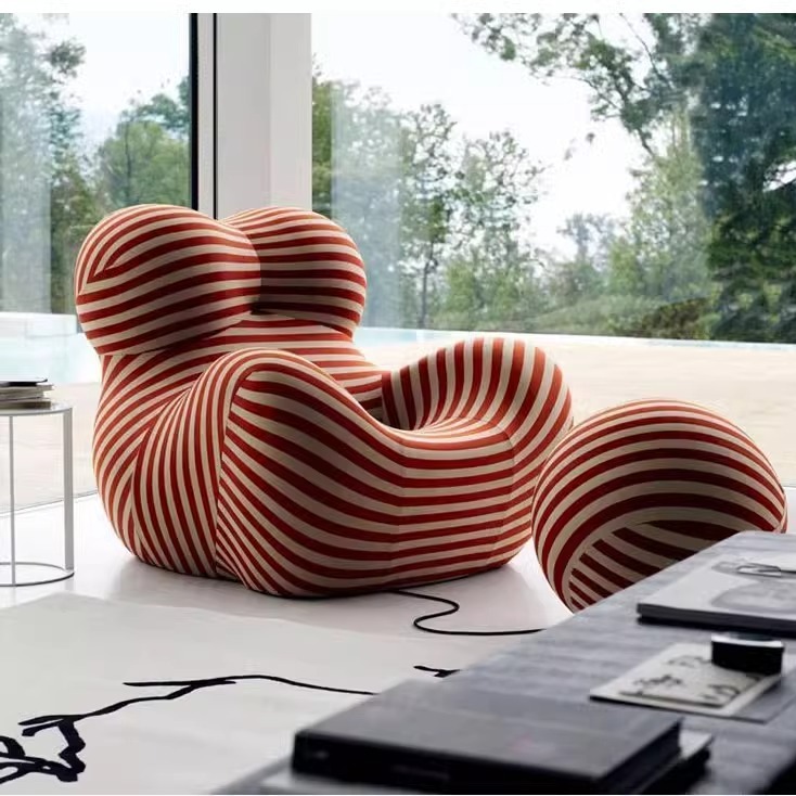 现货供应轻奢异形沙发创意妈妈的怀抱客厅休闲圆绣球单人沙发椅
