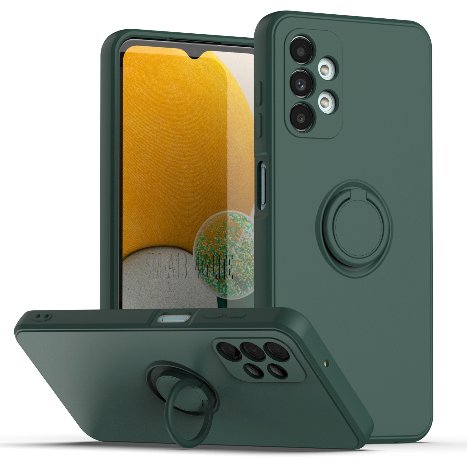 Funda para teléfono móvil Samsung A57, soporte líquido para A56, soporte magnético para coche A22, soporte de anillo A72, funda protectora suave A06 para A54