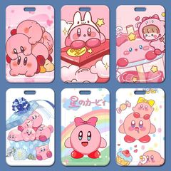 星之卡比卡套批發塑料滑蓋學生校牌飯卡胸牌小卡通工作證卡套門禁