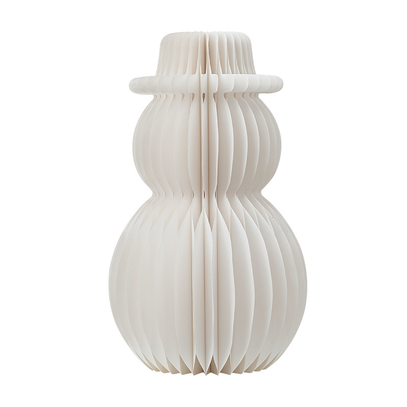 Decoración navideña, nido de abeja de papel blanco, decoración de muñeco de nieve, decoración de ventana de tienda de centro comercial de invierno festivo