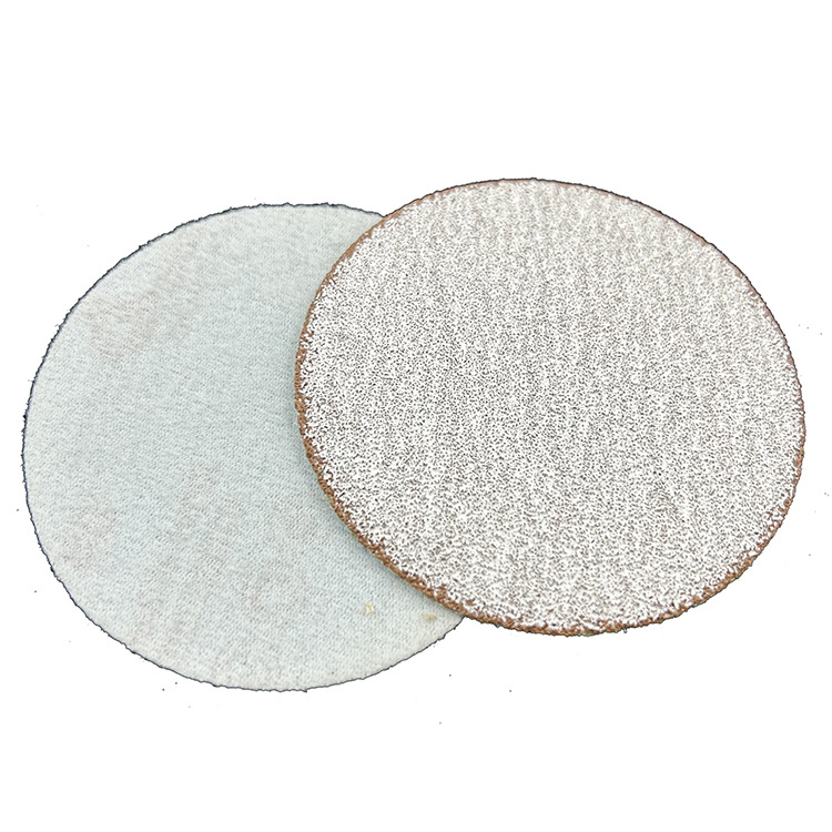 120植绒砂纸自粘植绒磨砂纸 红砂白砂打磨抛光圆形砂纸