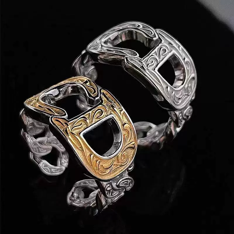 Цепь, fashionable design универсальное кольцо в стиле хип-хоп