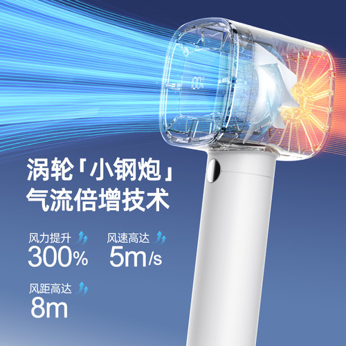 New Digital Handheld High-Speed Mini Fan USB Outdoor Fan Strong Wind Handheld Fan Charging Foreign Trade