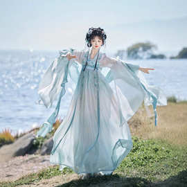 春夏新款刺绣汉服日常唐制齐胸襦裙古装中国风古装汉元素成人汉服